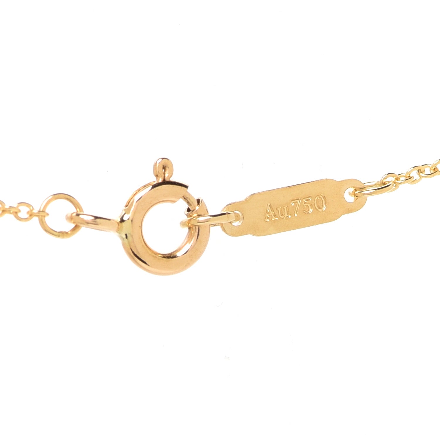 Tiffany 18K Yellow Gold Diamond Atlas Pierced Pendant Necklace 4 of 7