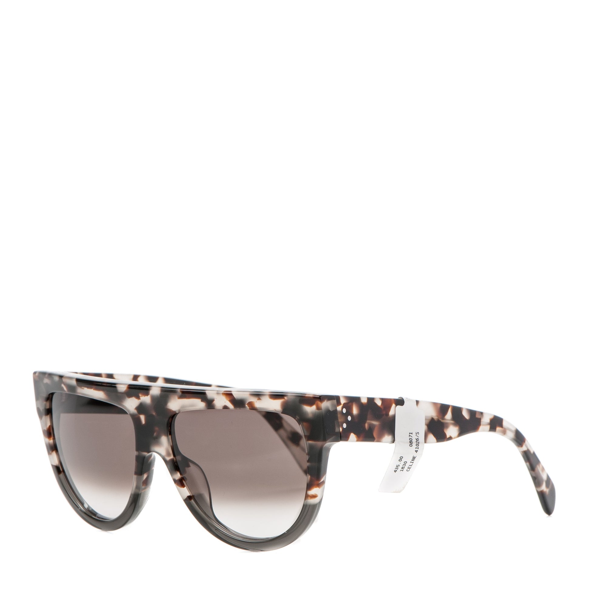 Celine Acetate Shadow Sunglasses CL 41026/S Tortoise Havana Blue 1 of 5