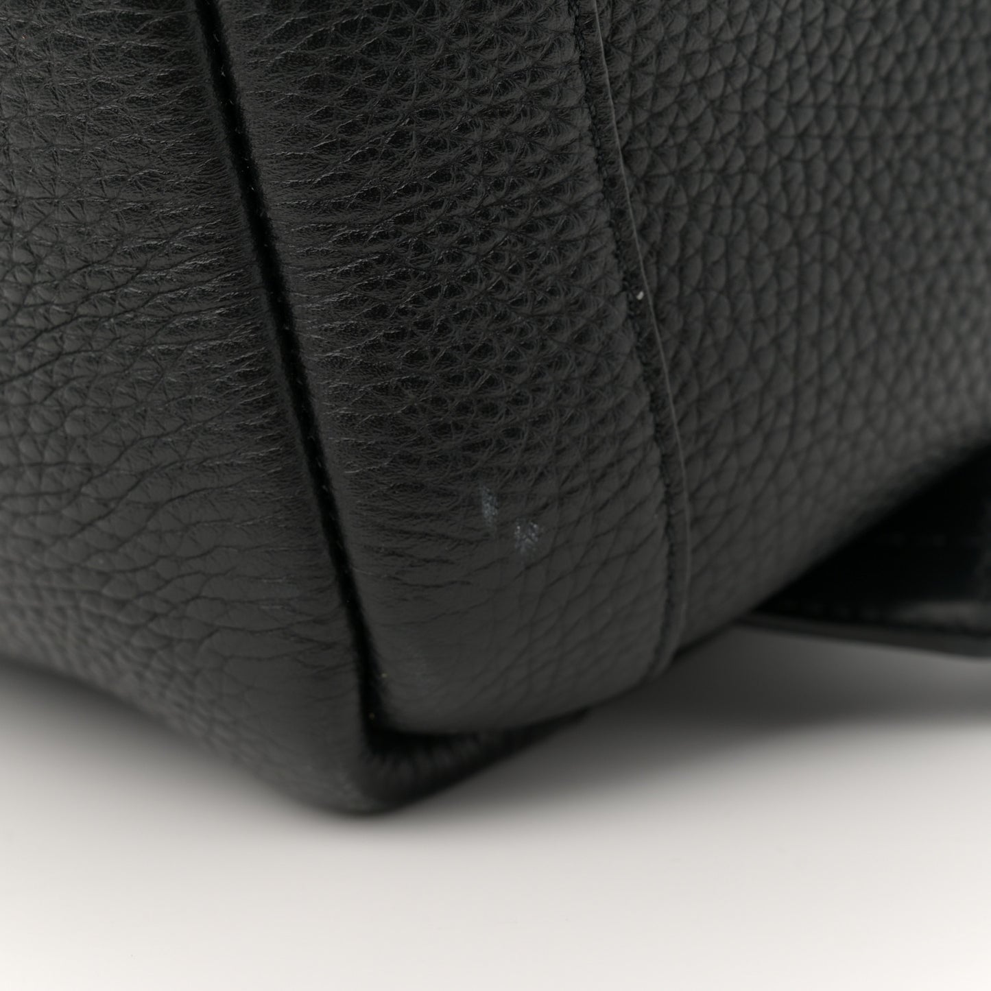 Grained Calfskin Buckley Backpack Black