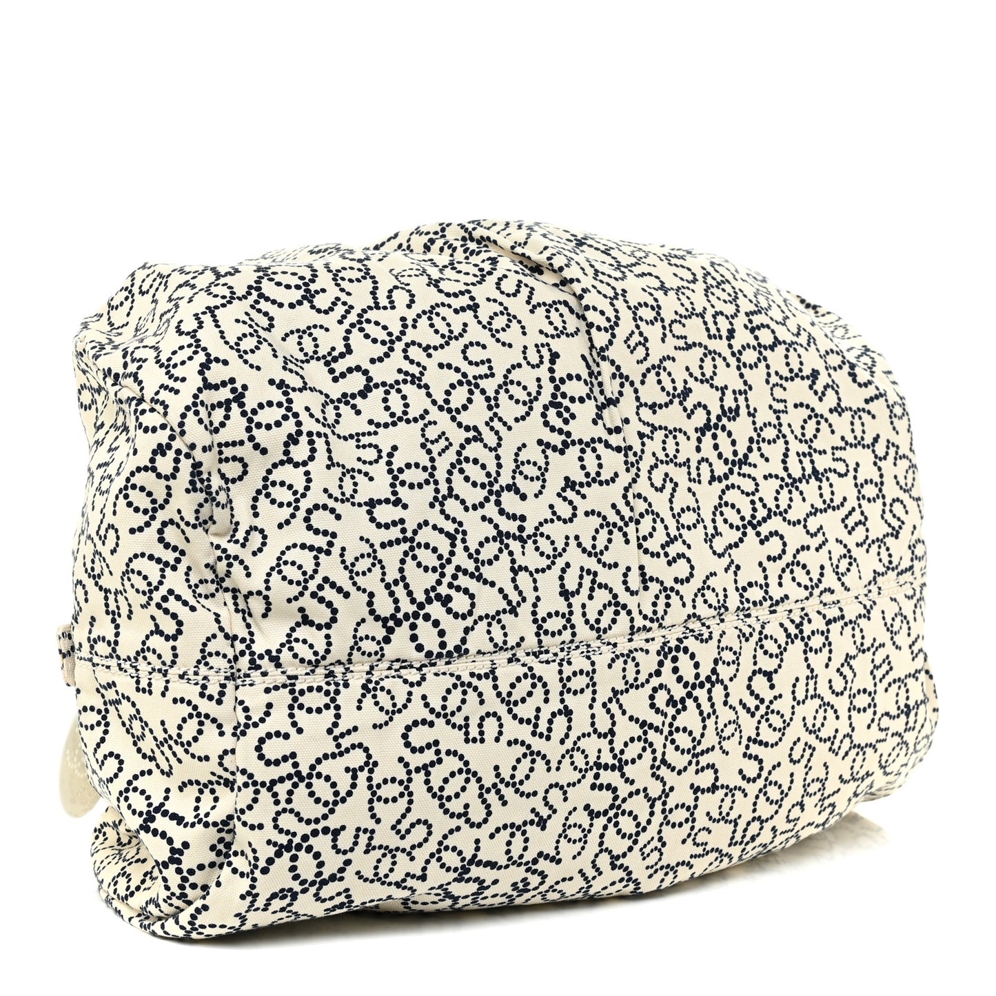 Canvas Logo CC Bowler Bag Ivory Black