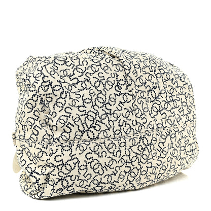 Chanel Canvas Logo CC Bowler Bag Ivory Black 4 of 12