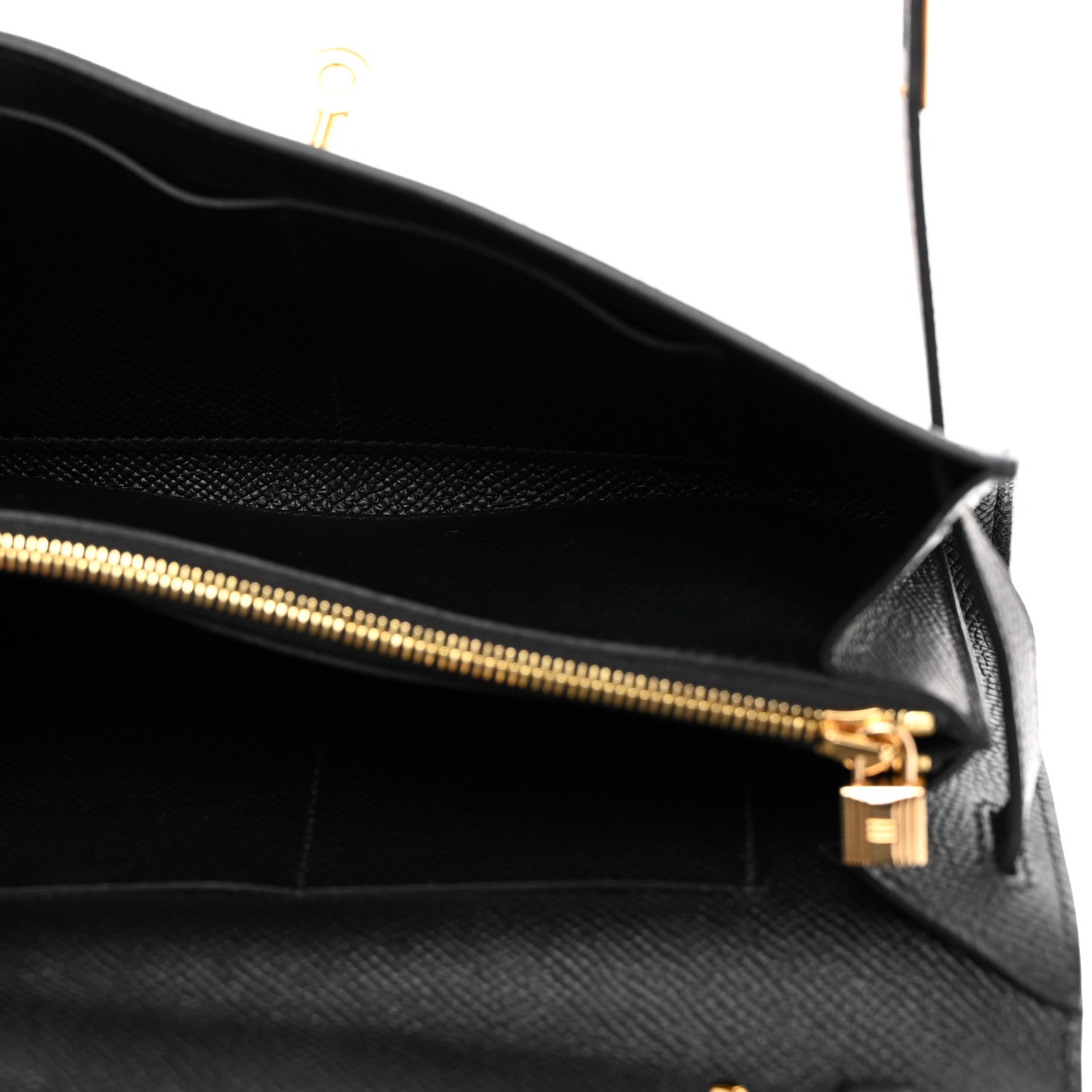 Hermes Epsom Kelly Wallet To Go Black 5 of 11