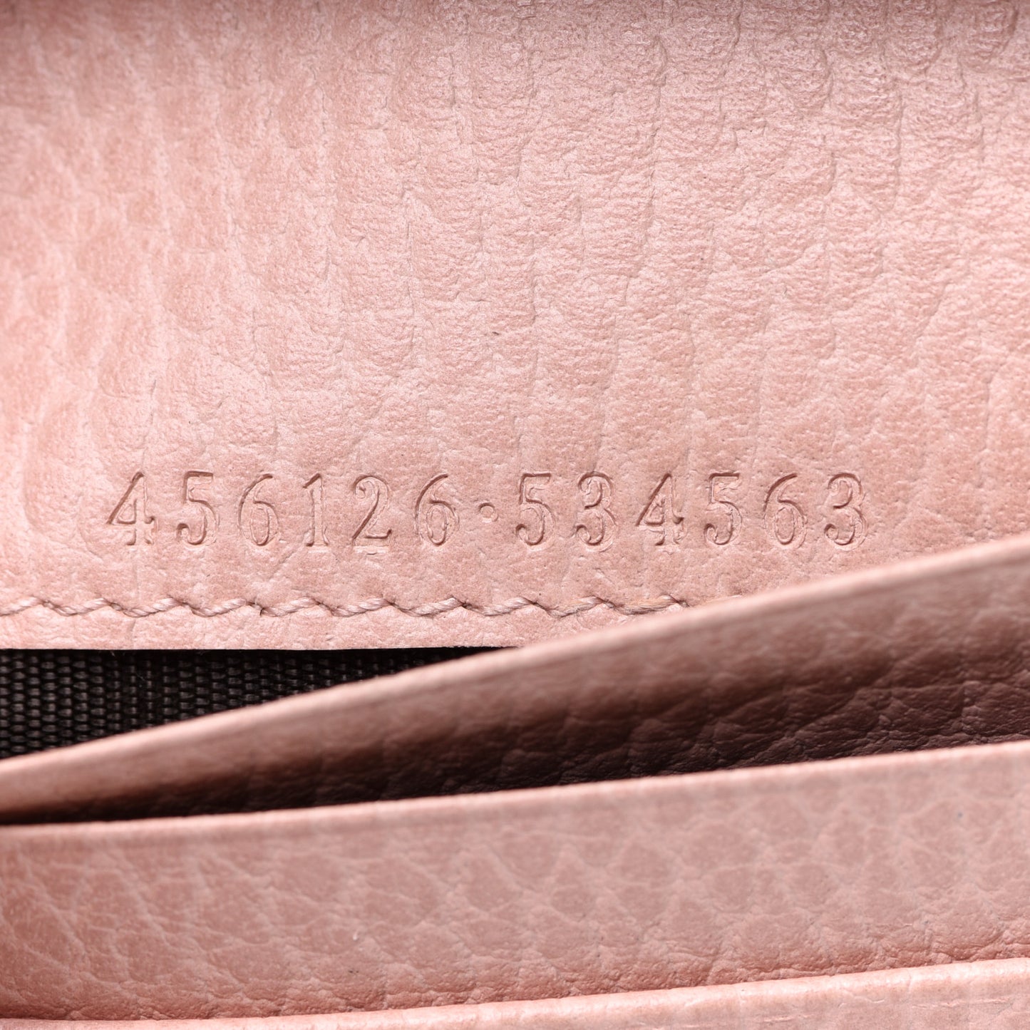 Dollar Calfskin GG Marmont Card Case Perfect Pink