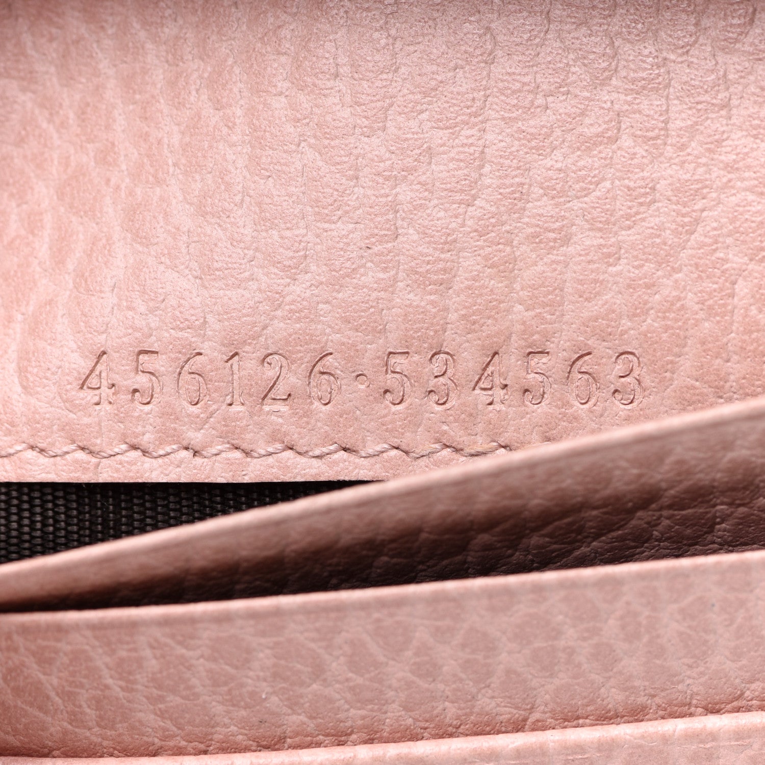 Gucci Dollar Calfskin GG Marmont Card Case Perfect Pink 7 of 7