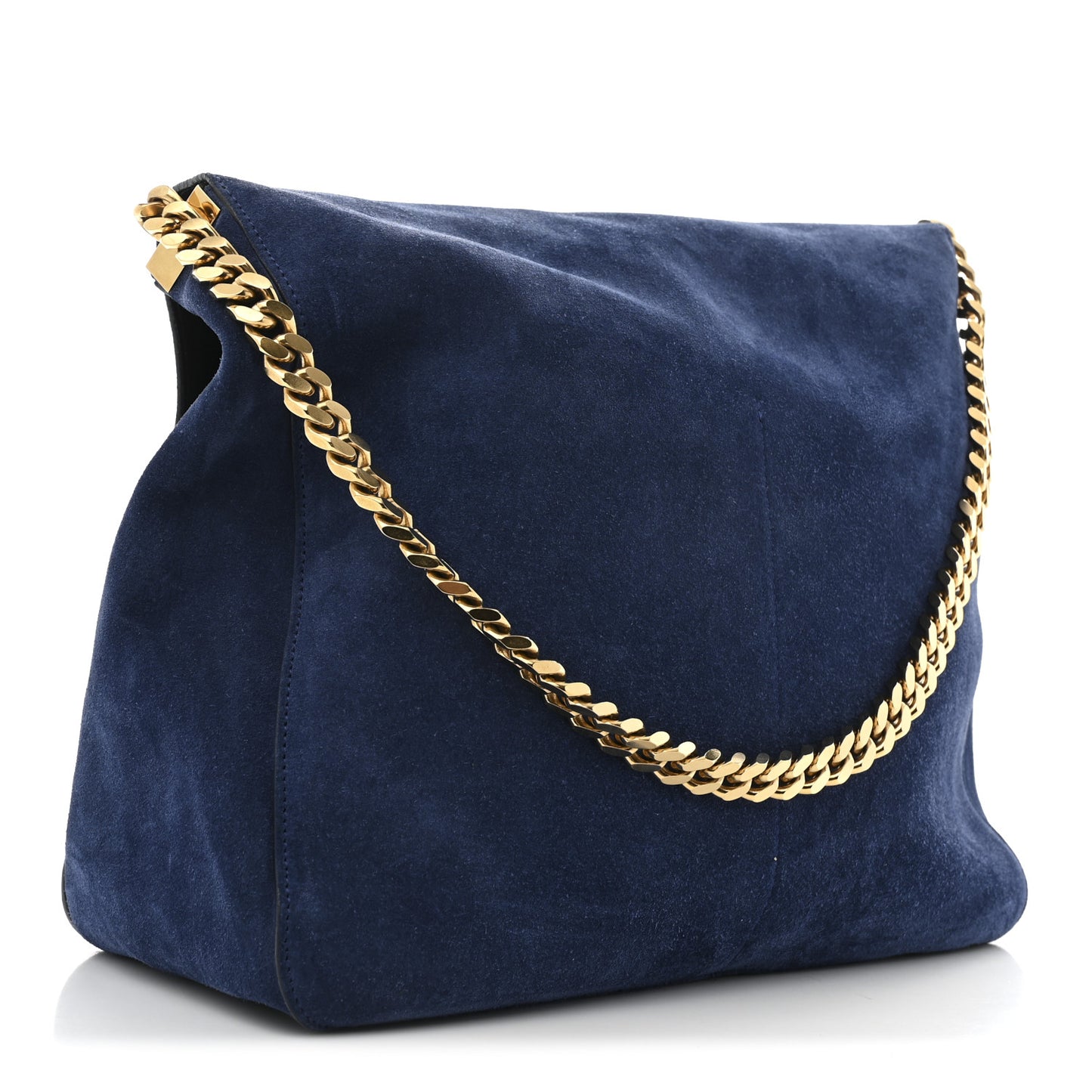 Suede Medium Gourmette Ocean Blue