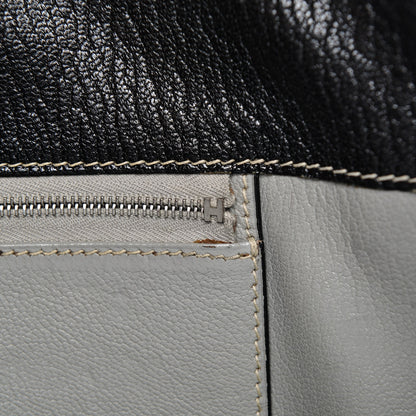 Hermes Chevre de Coromandel White Bus 40 Black 8 of 9