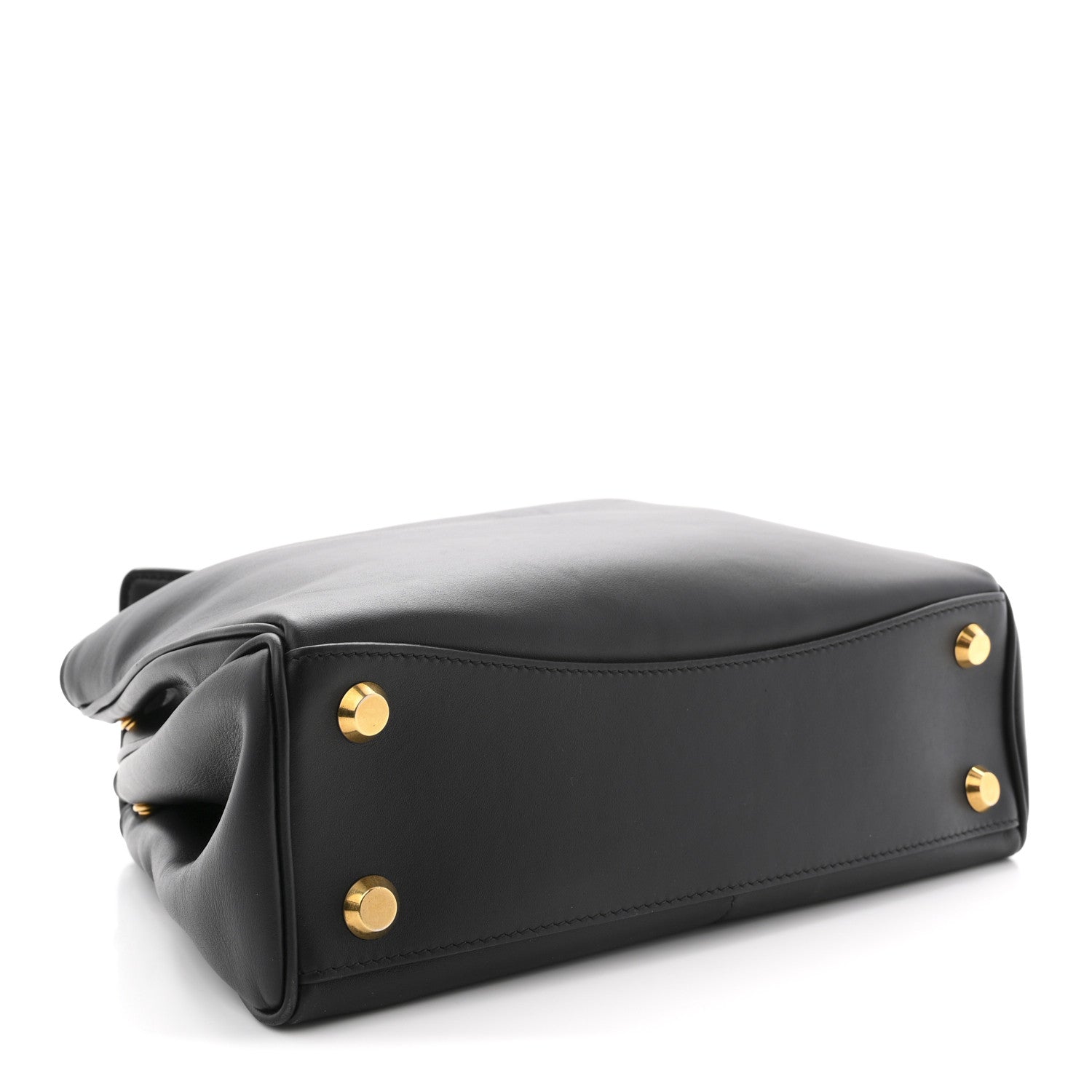 Balenciaga Natural Smooth Calfskin Small Rodeo Top Handle Handbag Black 4 of 10