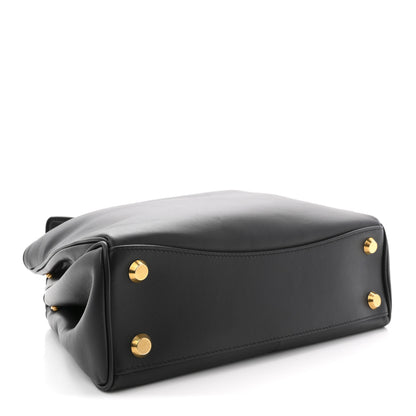 Balenciaga Natural Smooth Calfskin Small Rodeo Top Handle Handbag Black 4 of 10