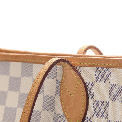 Louis Vuitton Damier Azur Neo Neverfull MM Rose Ballerine 24 of 24