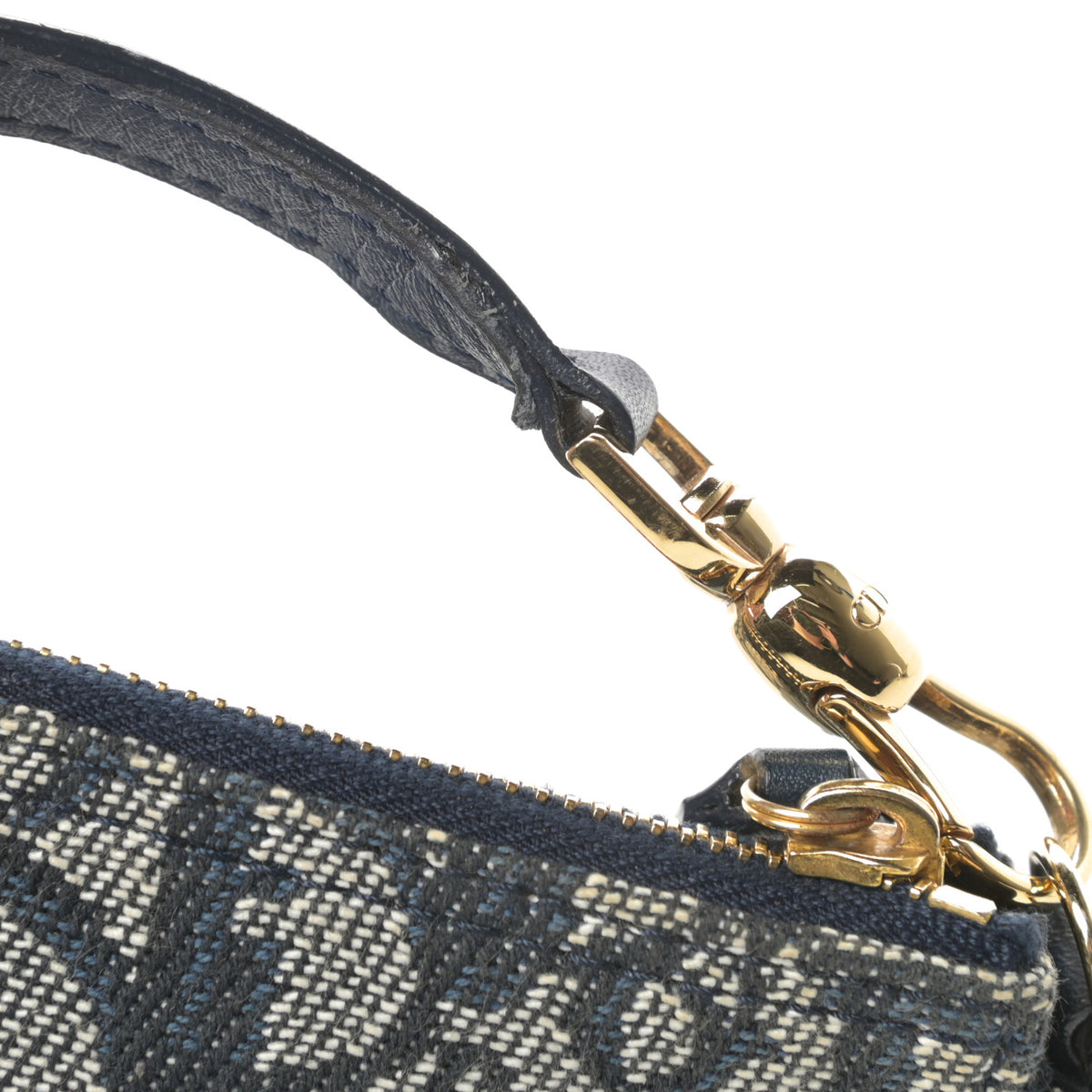 Christian Dior Monogram Mini Saddle Pochette Navy 11 of 14