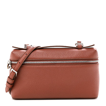 Loro Piana Grained Calfskin L19 Extra Pocket Pouch Kummel 1 of 11