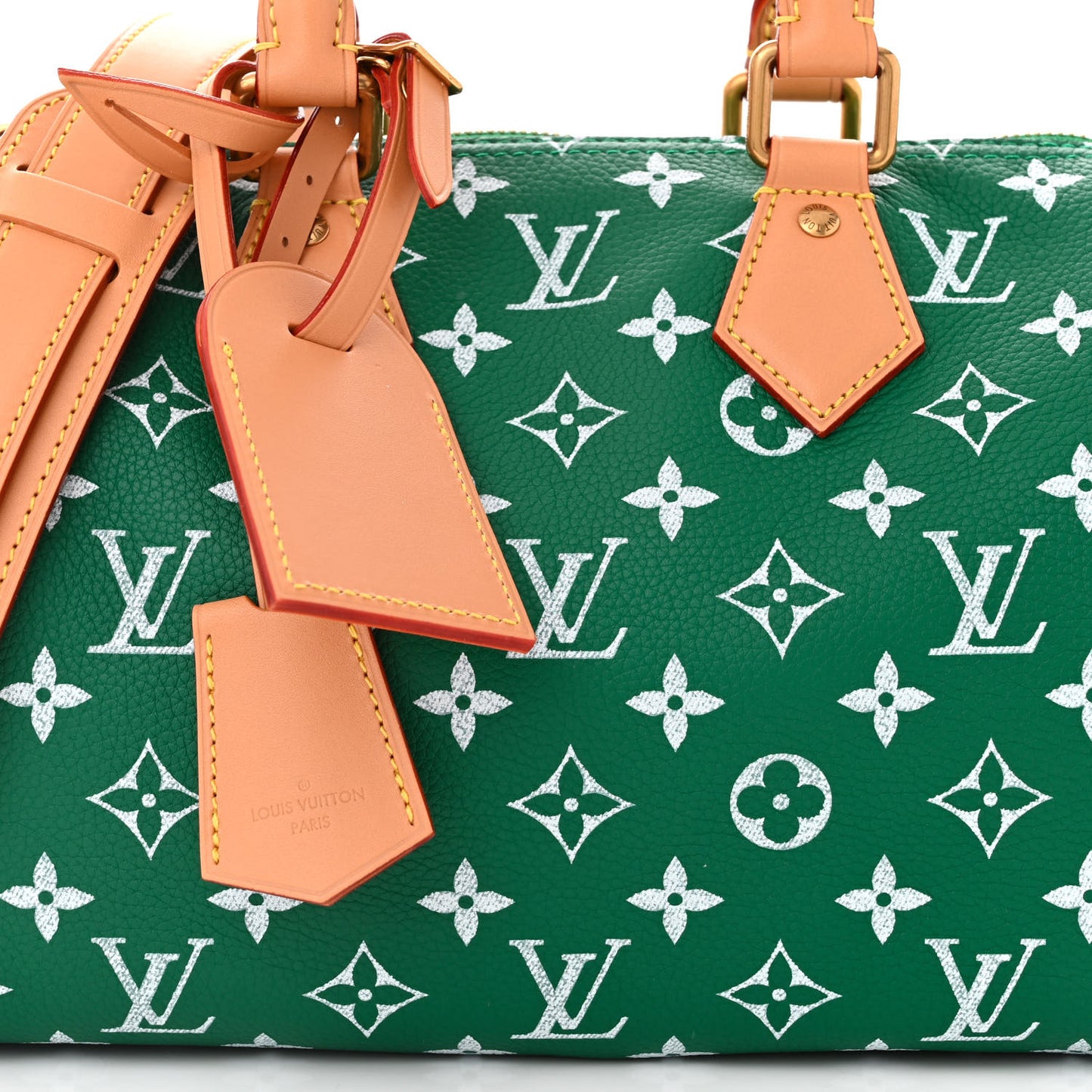 Calfskin Monogram Speedy P9 Bandouliere 25 Green