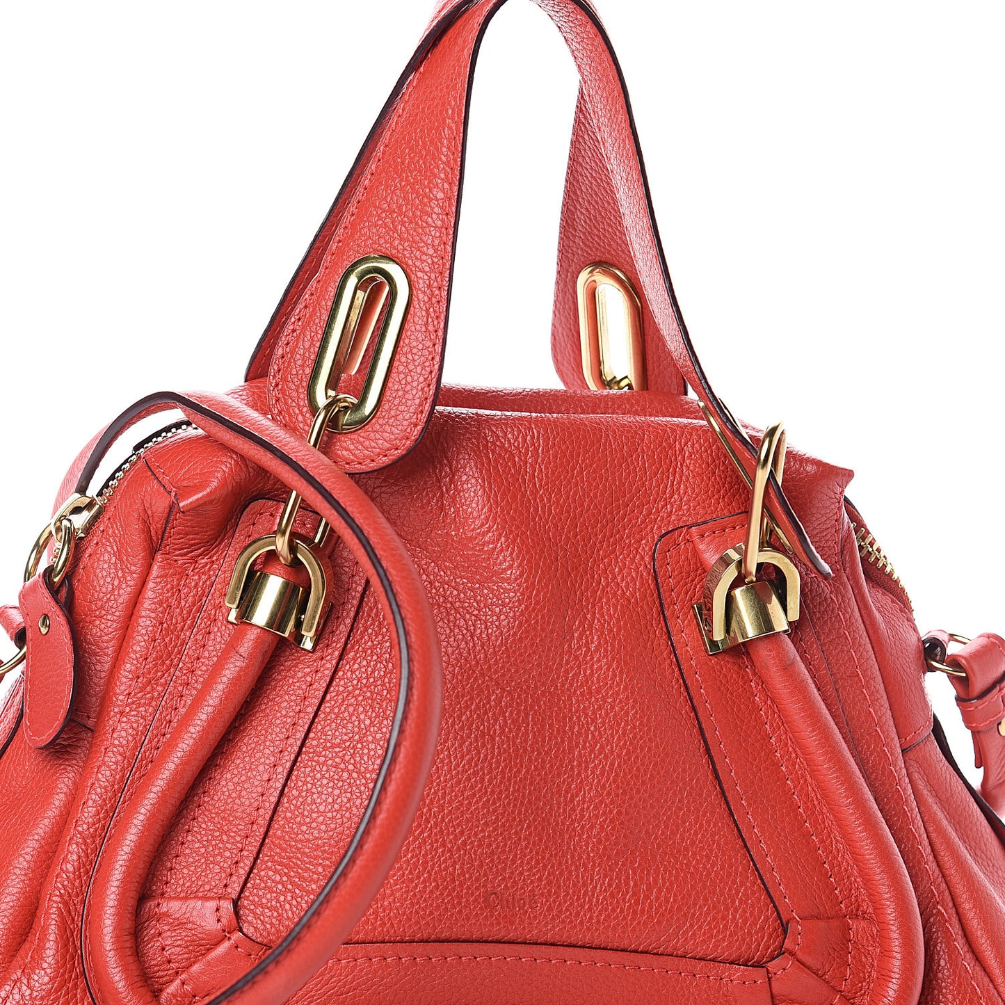 Calfskin Small Paraty Coral Pop