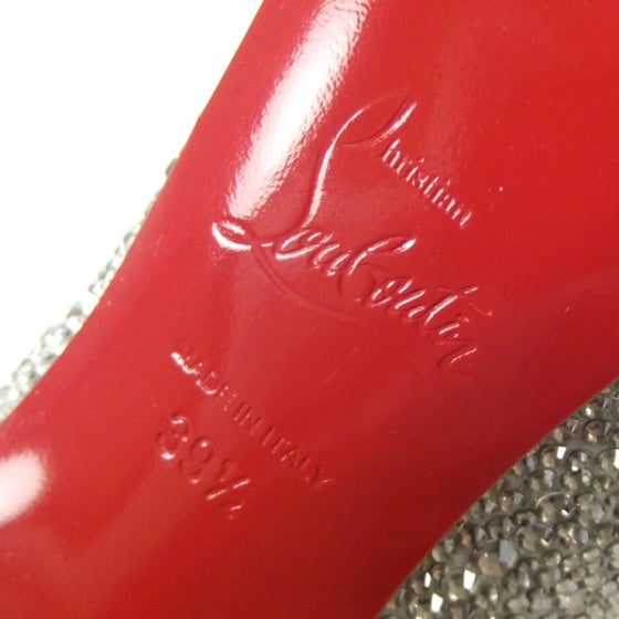 Christian Louboutin Swarovski Crystal Sexy Strass 100 Peep Toe