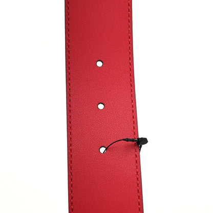 Gucci Moon Calfskin Torchon Double G 40mm Belt 95 38 Hibiscus Red 4 of 5
