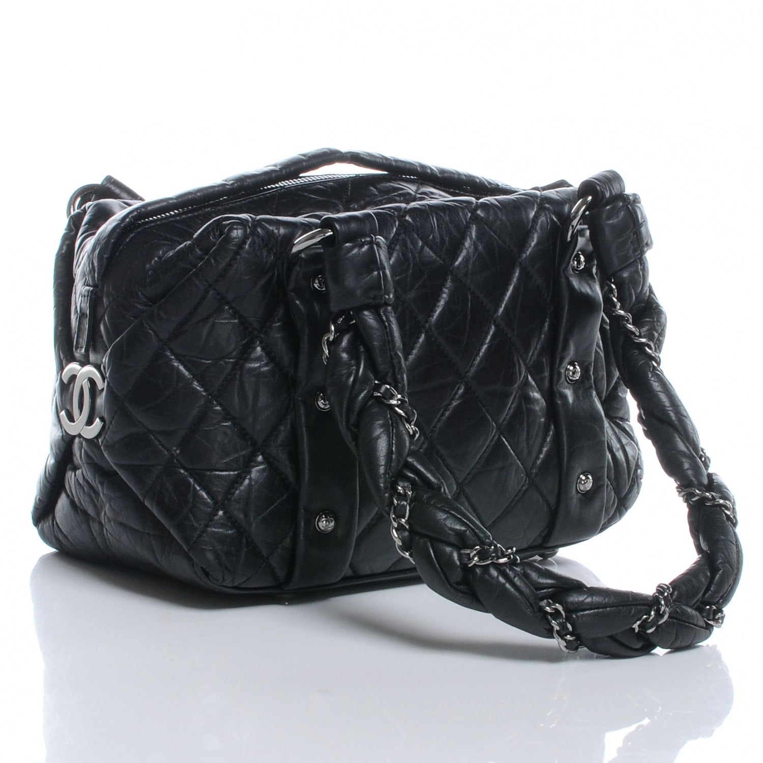 Chanel Ligne Lady Braid Small Tote Black 3 of 7