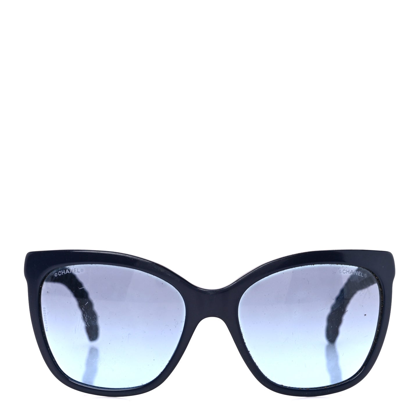 Acetate Quilted Polarized Butterfly CC Sunglasses 5288-Q Blue Burgundy