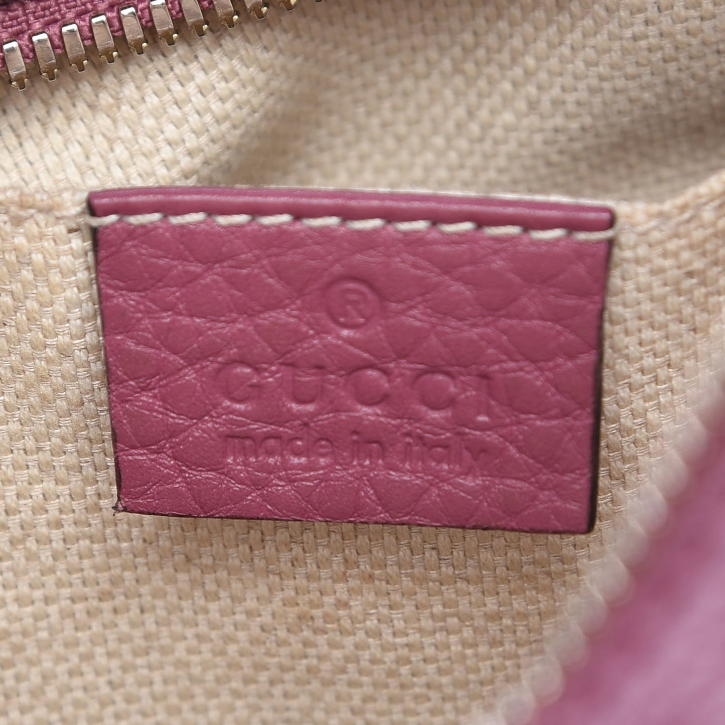 Pebbled Calfskin Small Soho Disco Bag Peonia Flower
