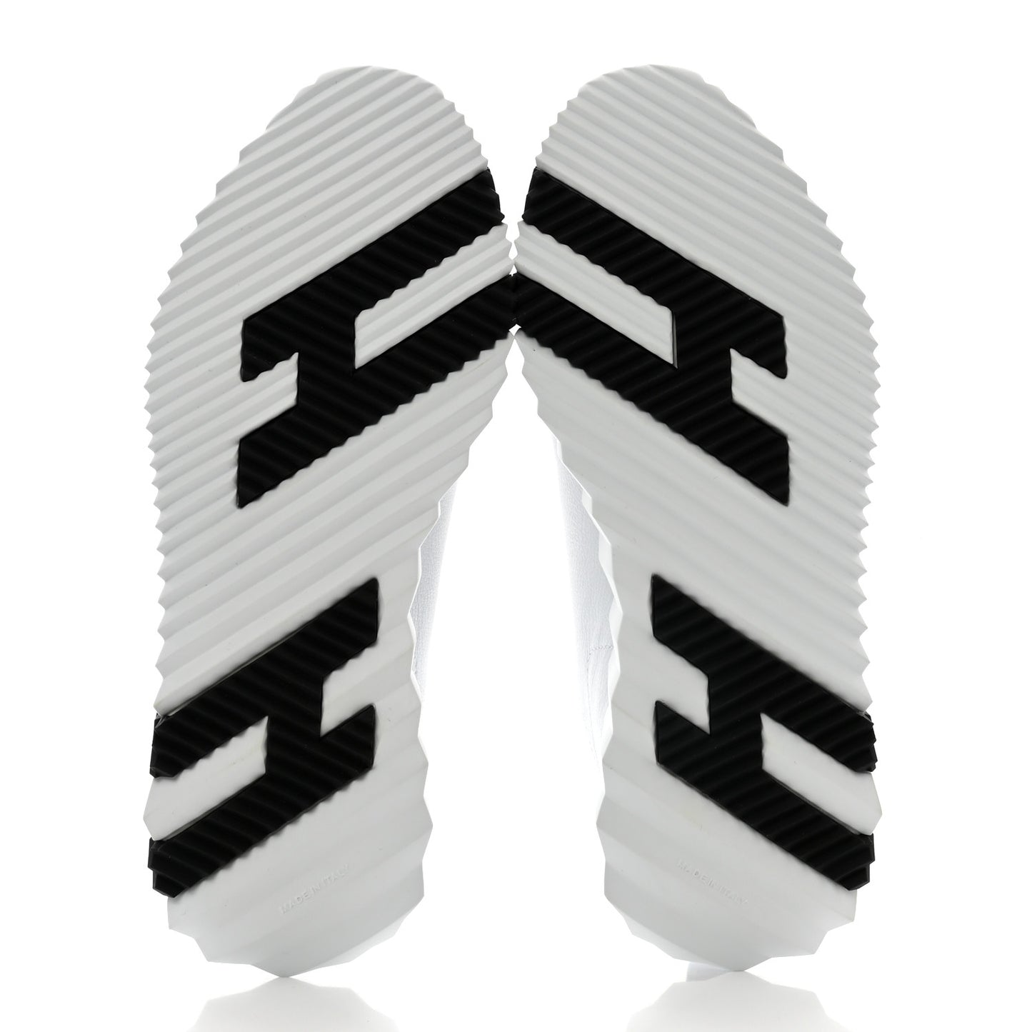 Goatskin Suede Goatskin Bouncing Sneakers 37 White Black