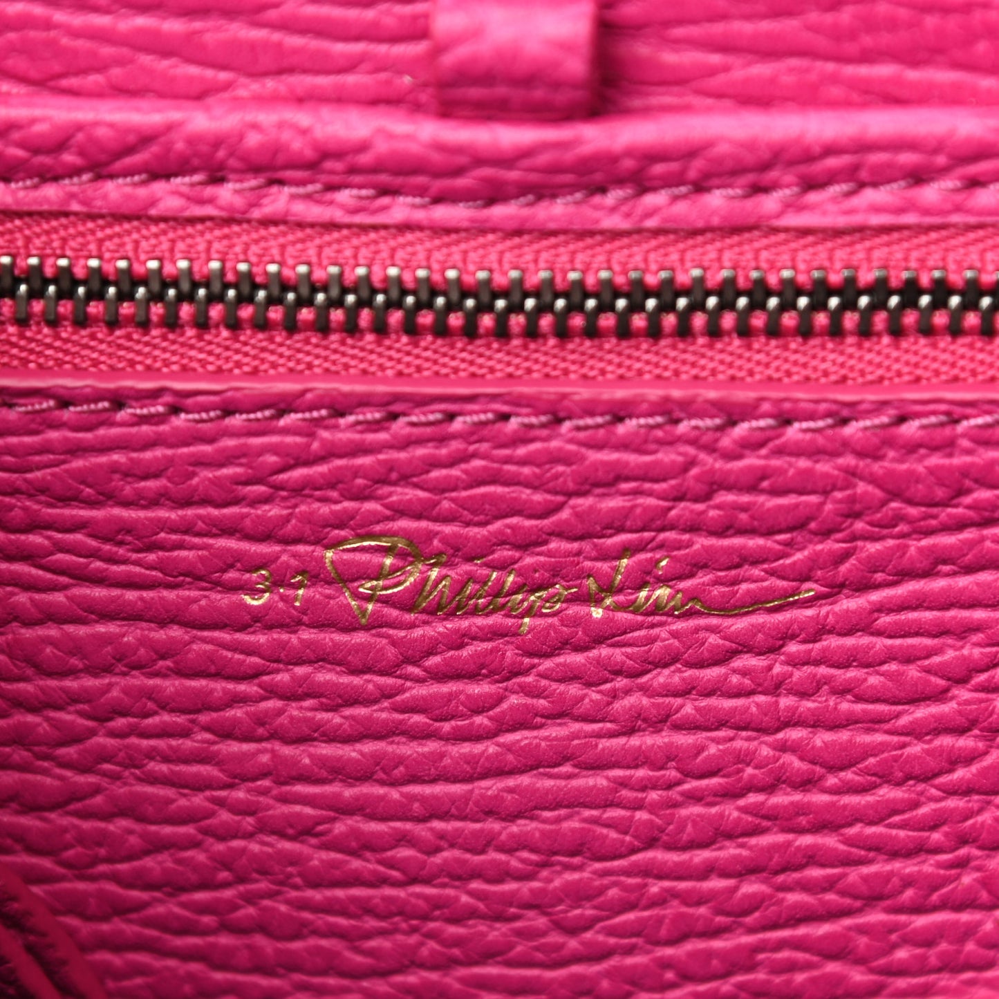 Textured Calfskin Mini Pashli Satchel Bright Fuchsia