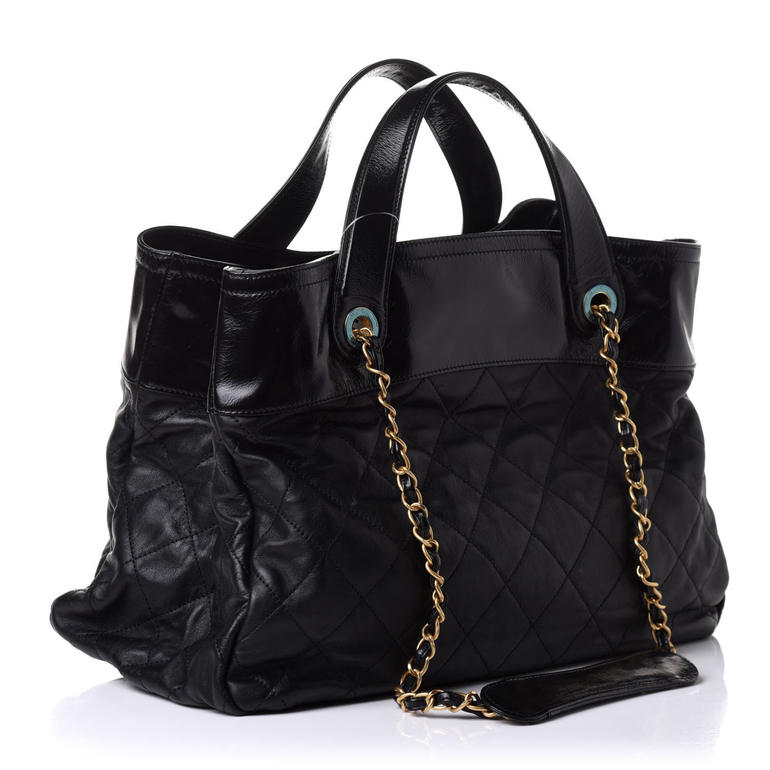 Chanel Iridescent Calfskin Large In the Mix Tote Black 2 of 11