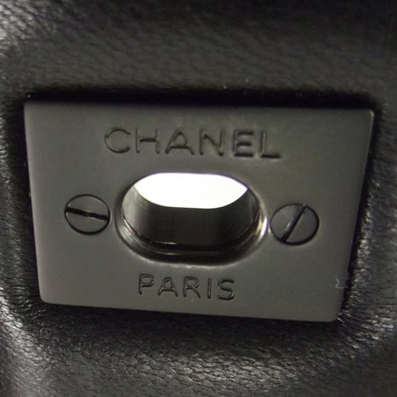 Chanel Lambskin Quilted Jumbo Flap Black BHW 11P 11 of 12