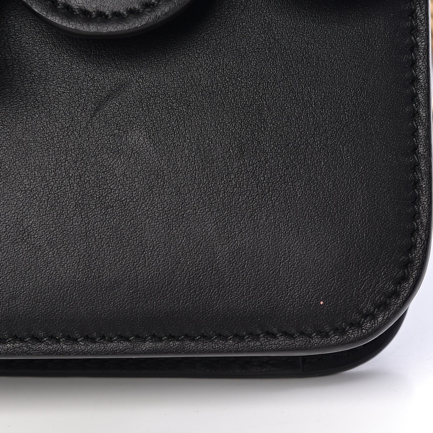Gucci Calfskin Peony Small Chain Shoulder Bag Black 14 of 14