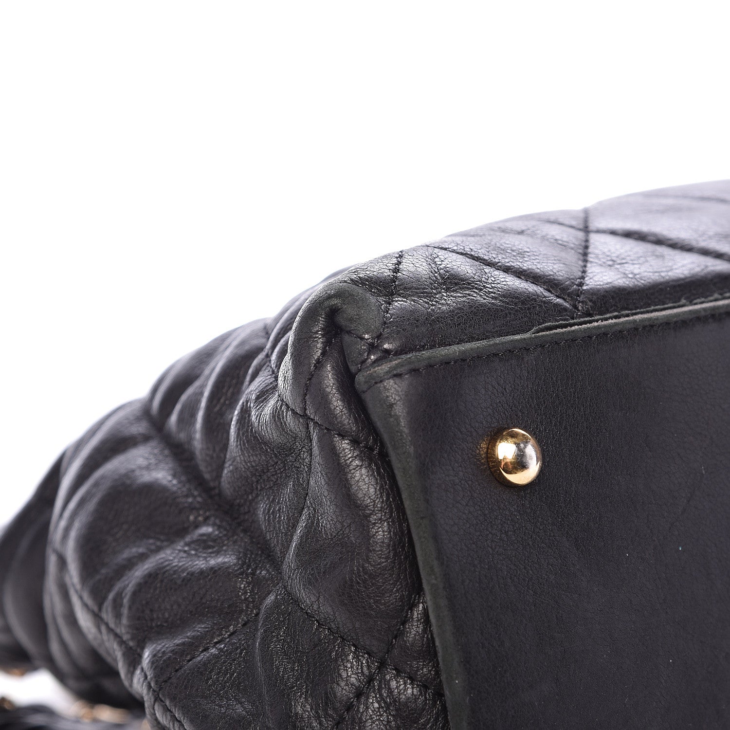 Chanel Calfskin Quilted Small Chain Me Tote Black 11 of 19