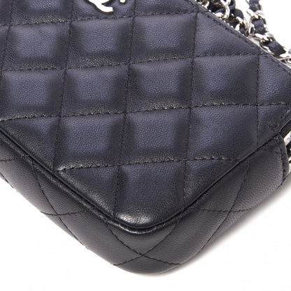 Chanel Lambskin Quilted Small Clutch With Chain Black 5 of 14