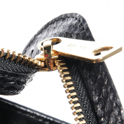 Celine Python and Suede Medium Trapeze Black 8 of 8