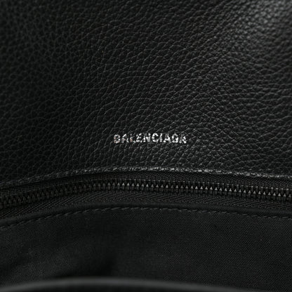 Balenciaga Supple Calfskin Rivet Small Ville Top Handle Bag Black 7 of 14