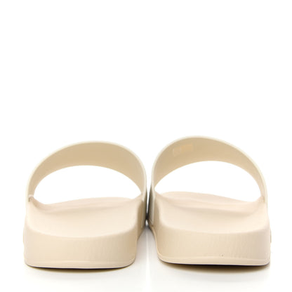 Gucci Rubber Logo Stamped Mens Slide Sandals 11 White 7 of 11