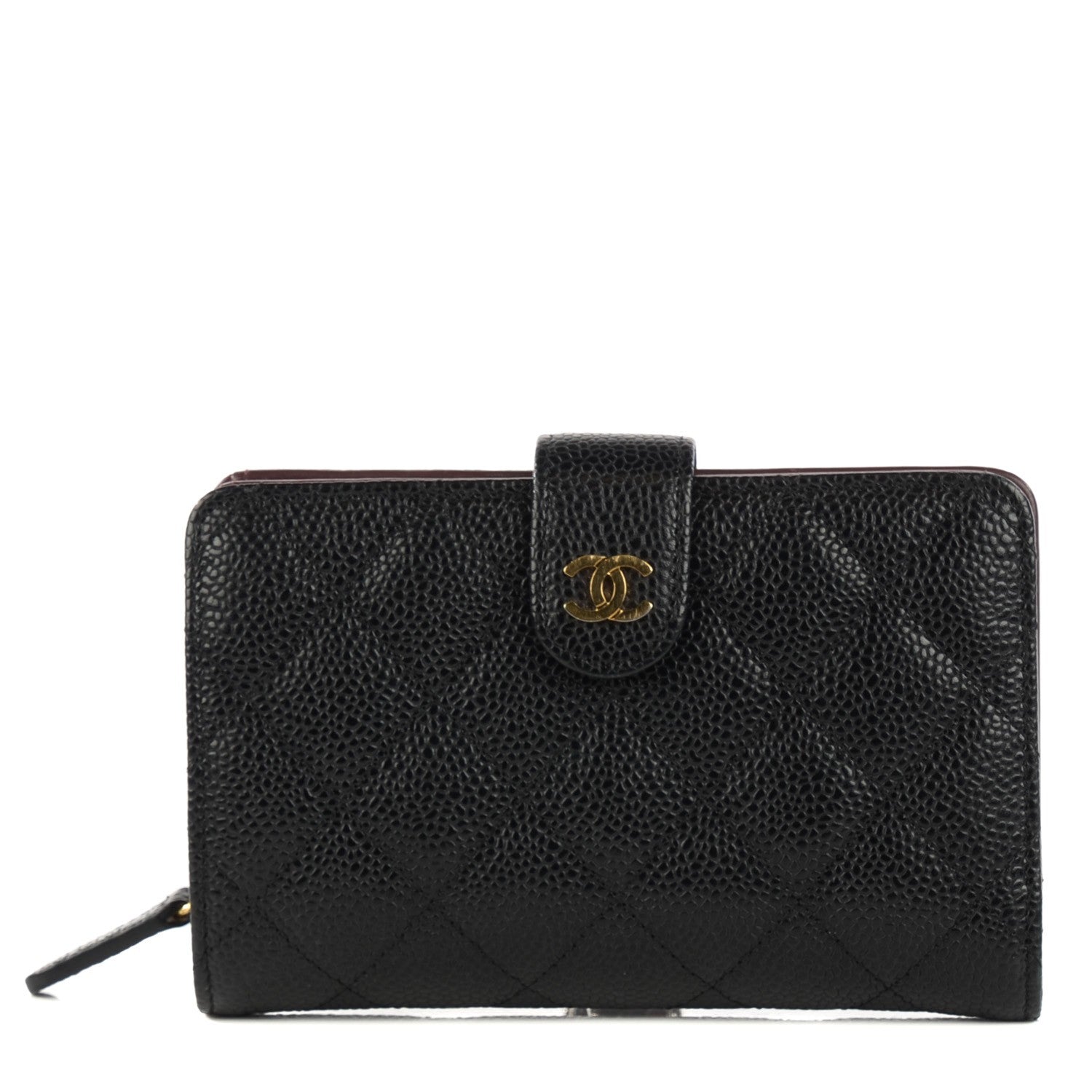 Chanel Caviar Quilted Zipped Pocket Wallet Black 1 of 8