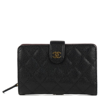 Chanel Caviar Quilted Zipped Pocket Wallet Black 1 of 8