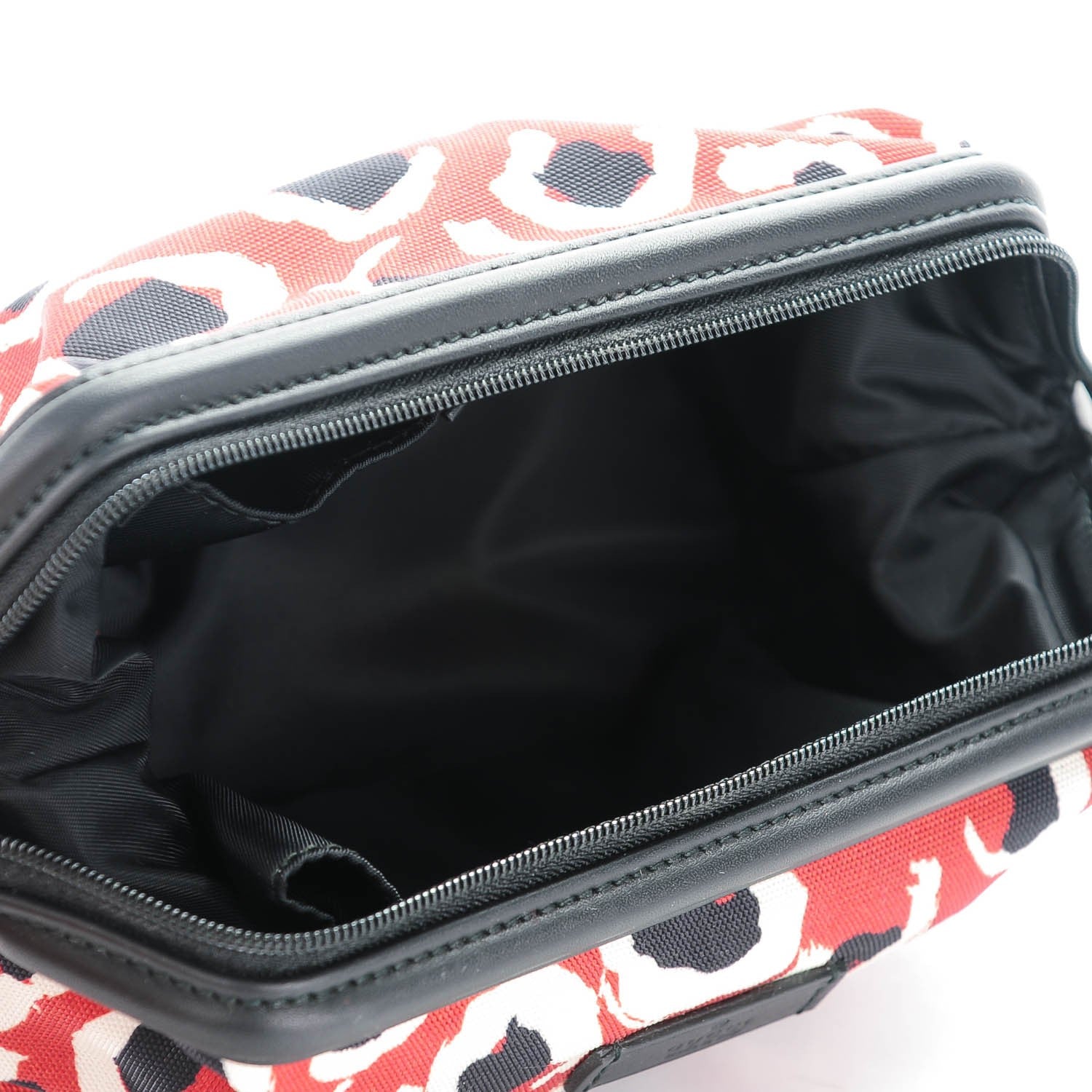 Gucci Canvas Leopard Print Cosmetic Pouch Red 5 of 7