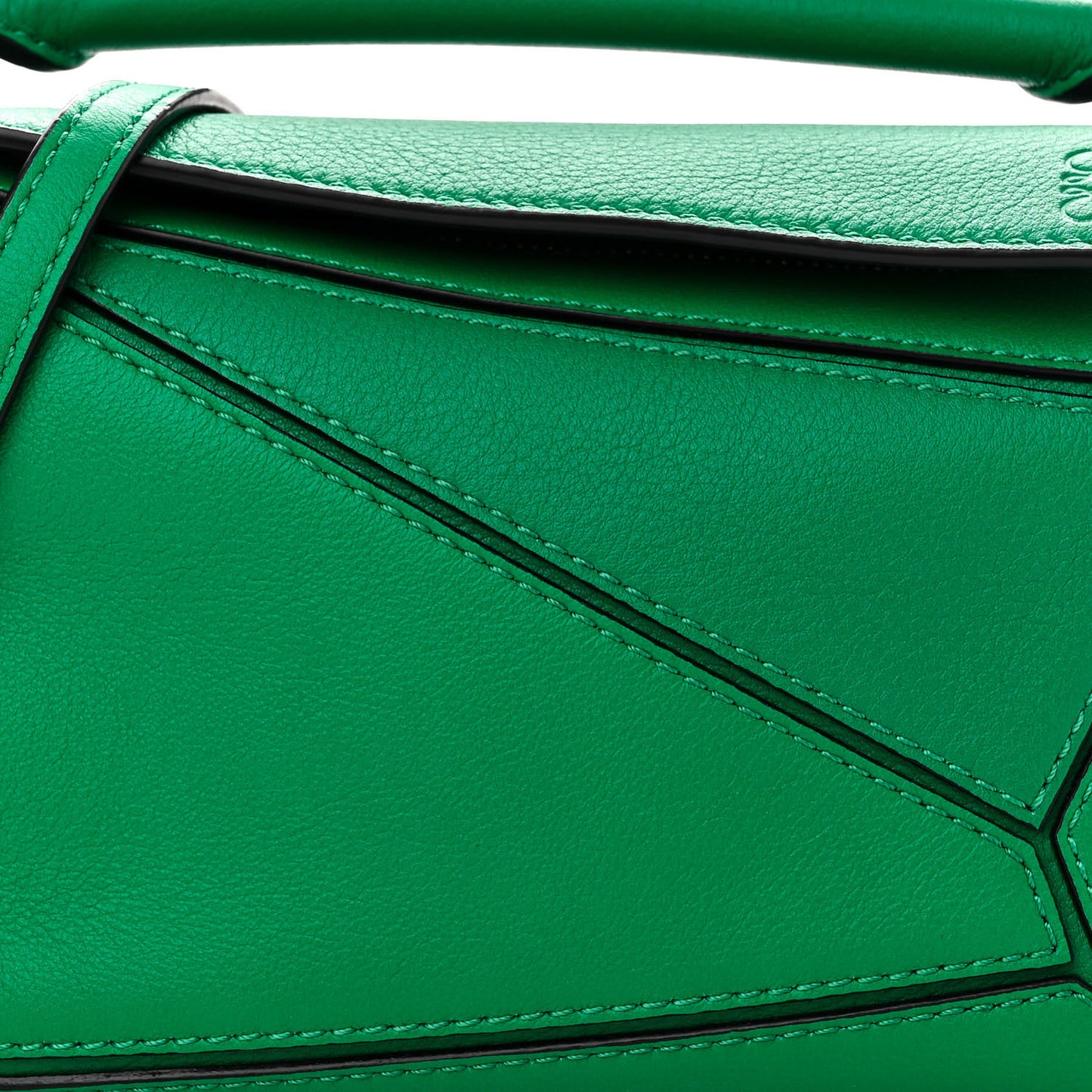 Calfskin Mini Puzzle Bag Jungle Green
