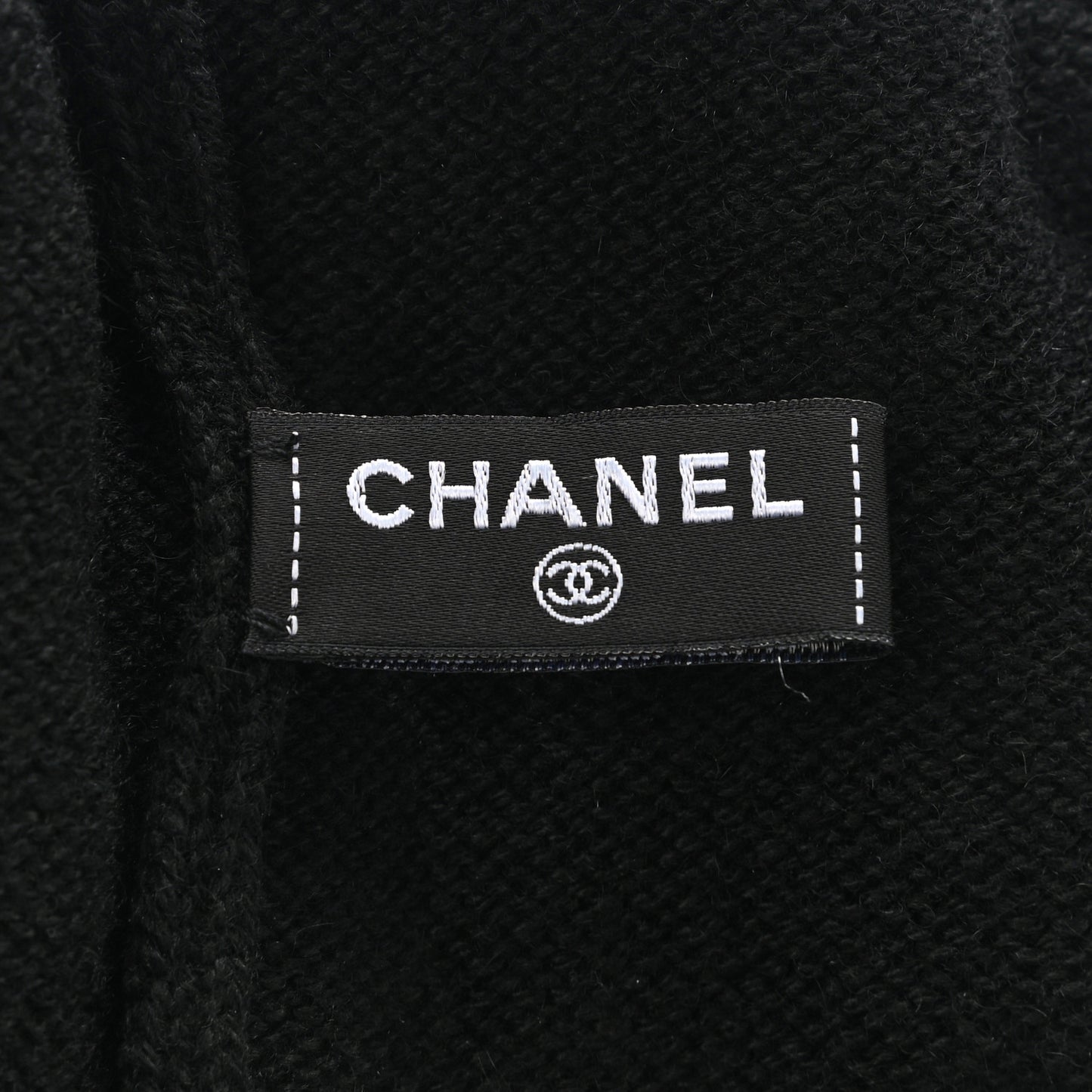 Cashmere CC Beanie Hat Black Gold