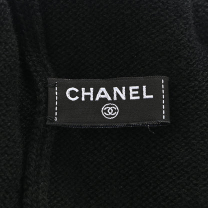 Chanel Cashmere CC Beanie Hat Black Gold 4 of 6