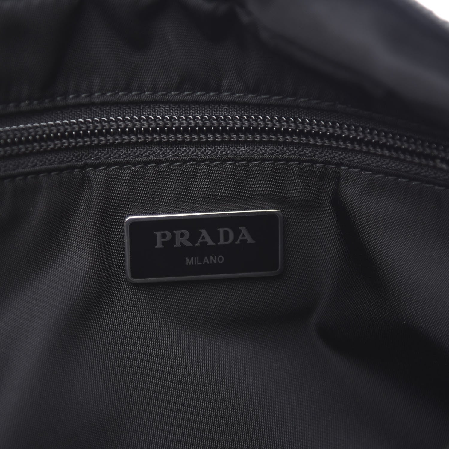 Prada Tessuto Nylon Messenger Bag Black 5 of 10