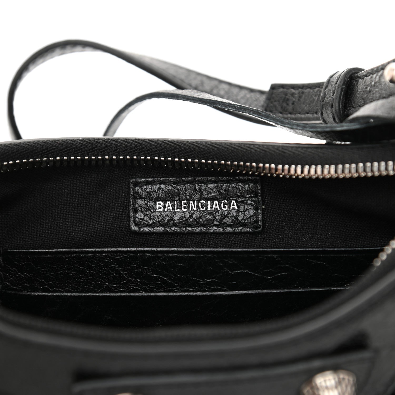 Balenciaga Agneau Arena Le Cagole Mini Purse With Chain Black 6 of 8