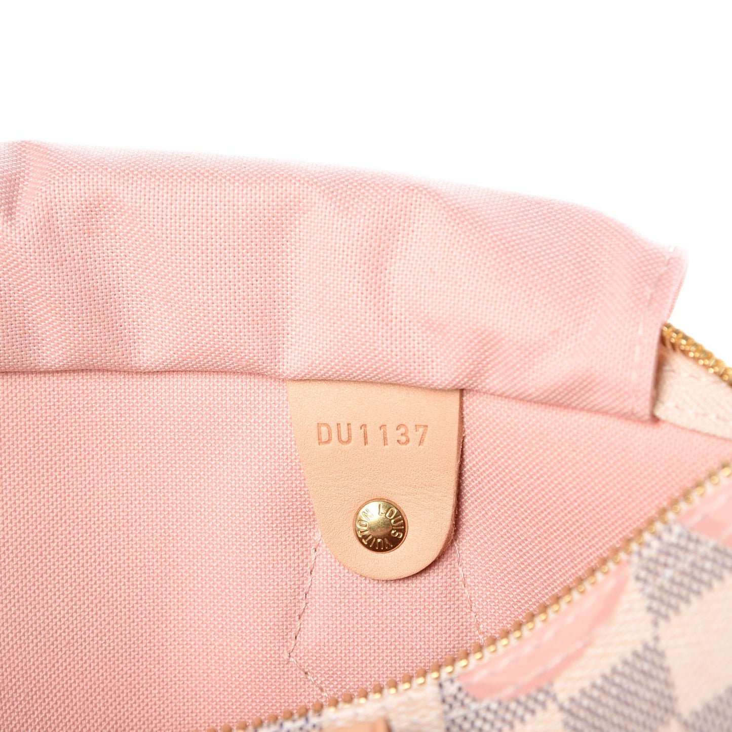 Damier Azur Tahitienne Speedy Bandouliere 30 Rose Ballerine