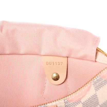 Louis Vuitton Damier Azur Tahitienne Speedy Bandouliere 30 Rose Ballerine 8 of 9
