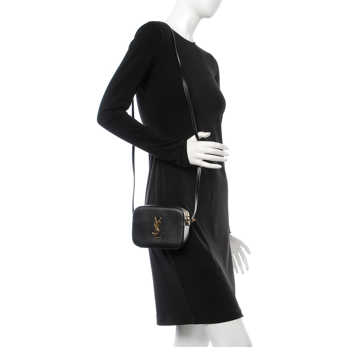 Grain De Poudre Small Classic Monogram Camera Bag Black