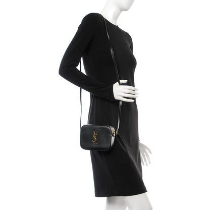 Saint Laurent Grain De Poudre Small Classic Monogram Camera Bag Black 2 of 6