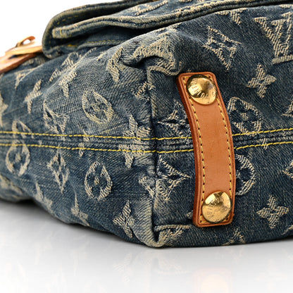 Louis Vuitton Monogram Denim Baggy PM Blue 9 of 16