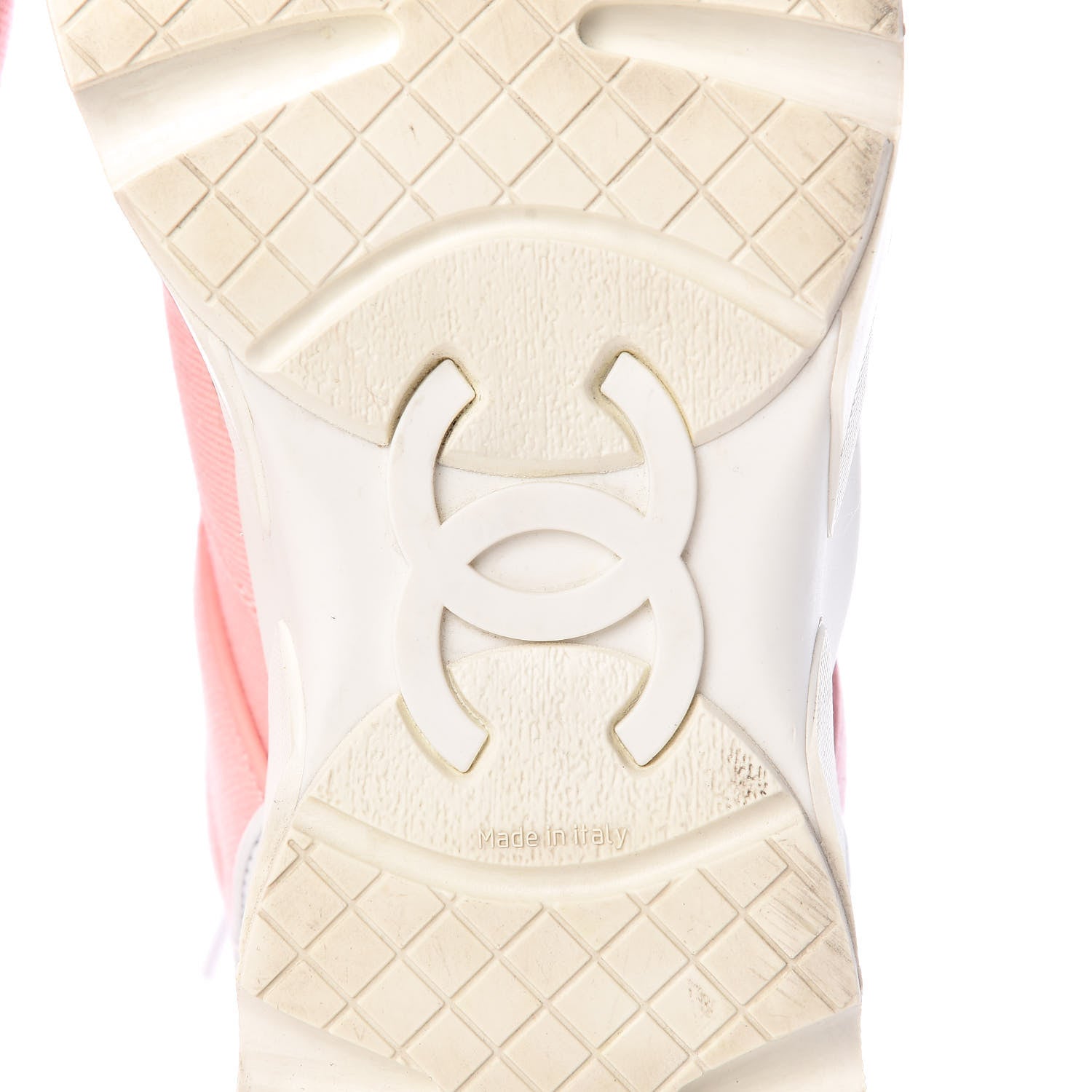 Chanel Canvas Womens CC Sneakers 38 Salmon 9 of 22