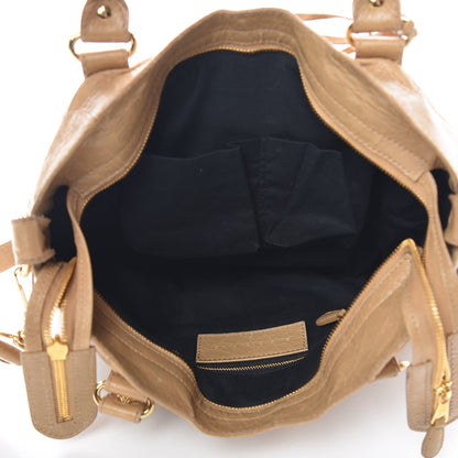 Balenciaga Agneau Giant 12 Gold Hardware Velo Beige Nougatine 6 of 19
