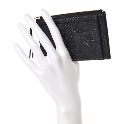 Louis Vuitton Empreinte Zipper Card Holder Black 2 of 8