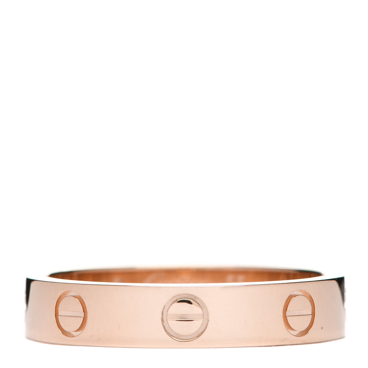 Cartier 18K Pink Gold Diamond LOVE Wedding Band Ring 55 7.25 3 of 4