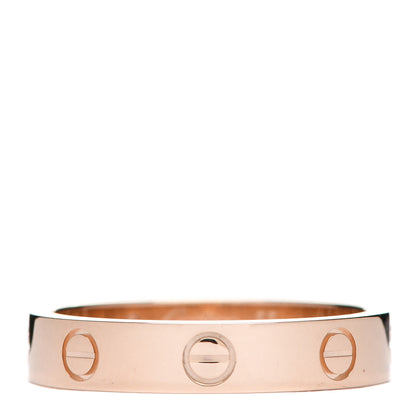Cartier 18K Pink Gold Diamond LOVE Wedding Band Ring 55 7.25 3 of 4